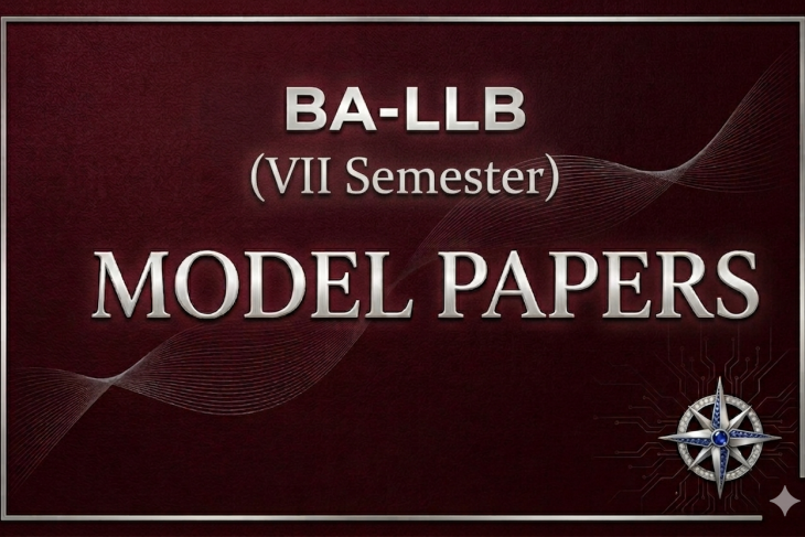 B.A. LL.B VII Semester Model Paper