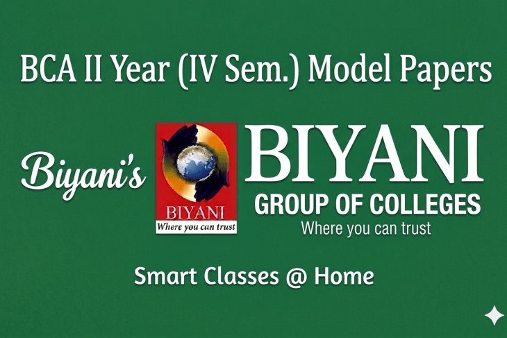 BCA Fourth Semester Model Papers