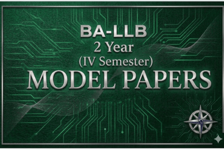 B.A. LL.B IV Semester Model Papers