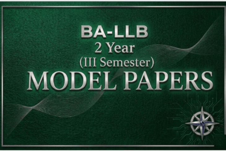 B.A. LL.B III Semester Model Papers