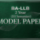 ballb III semester model paper