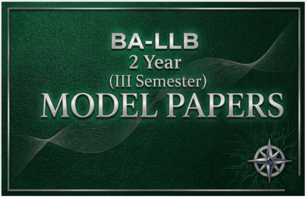 ballb III semester model paper