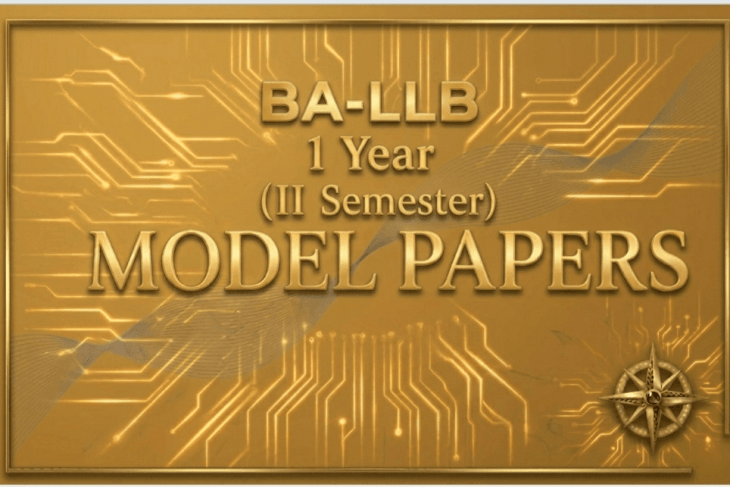B.A. LL.B II Semester Model Papers